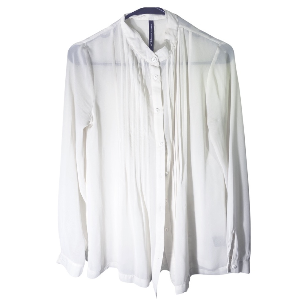 White see through shirt